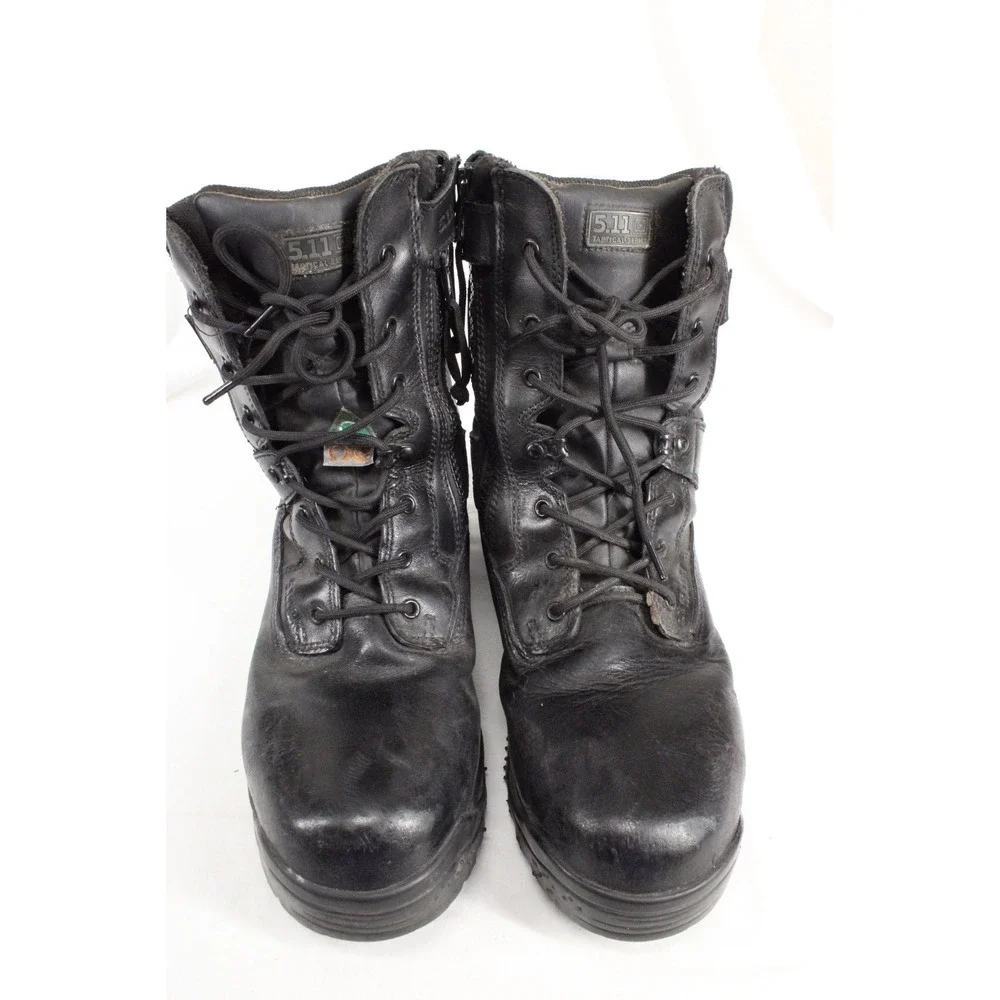 5.11 Tactical ATAC 8 Shield CSA ASTM Mens Black Leather Side Zip Safety Toe Boot